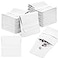Bonuci 40 Pcs Small Microfiber Jewelry Pouch Gift Bulk with Band 8 x 8 cm Mothers Day Jewelry Gift Packaging Bag Luxury Small Bags Tiny Microfiber Pouch for Bracelet NecklaceWhite