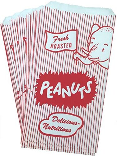 Outside the Box Papers Paper Peanut Bags Red White Elephant Pattern 150 Pack