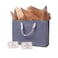 ysmile Christmas Blue Gift Bag Premium Paper Bag with Handle for Boutique Large 14 Birthday Men Congratulation Father Day