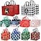 YANGTE 20 Pack Christmas Gift Bags Assorted Sizes Reusable Tote Bags with Handle Includes 4 Large 8 Medium 8 Small NonWoven Christmas Bags for Xmas Party Favors