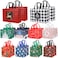YANGTE 20 Pack Christmas Gift Bags Assorted Sizes Reusable Tote Bags with Handle Includes 4 Large 8 Medium 8 Small NonWoven Christmas Bags for Xmas Party Favors