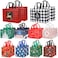 YANGTE 20 Pack Christmas Gift Bags Assorted Sizes Reusable Tote Bags with Handle Includes 4 Large 8 Medium 8 Small NonWoven Christmas Bags for Xmas Party Favors