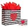 Bobobag 13 Large Gift Bag with handle Red Tissue Paper and Greeting Card for Valentines Day Wedding Birthday Anniversary and so on