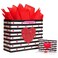 Bobobag 13 Large Gift Bag with handle Red Tissue Paper and Greeting Card for Valentines Day Wedding Birthday Anniversary and so on