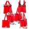 Homecube Large Size Christmas Candy Bag Wine Holders Santa Pants Gift and Treat Bags with Handle Portable Candy Gift Baskets Gift Wrap for Wedding Pack of 6 10 L x 15 H