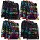 Sadnyy 12 Pieces Lets Glow Drawstring Bags Bulk Glow in The Dark Party Supplies Favor Gift Bag Neon Pouch for Goodie Retro 80s 90s