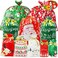 ZMCINER 40 PCS Christmas Drawstring Gift Bags Assorted Sizes Drawstring Christmas Bags for Gifts Xmas Holiday Presents Party Favor