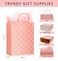 Nihuecne 12 Pack 13 Large Kraft Paper Gift Bags Assortment with Tissue Paper Handles 12 Unique Solid Geometric Pattern Designs for Birthdays Anniversary Fathers Day Holidays and Other Occasions