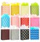 Nihuecne 12 Pack 13 Large Kraft Paper Gift Bags Assortment with Tissue Paper Handles 12 Unique Solid Geometric Pattern Designs for Birthdays Anniversary Fathers Day Holidays and Other Occasions