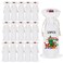 OKBA 15 PCS Sublimation wine gift bag blank Canvas wine bottle bag with drawstring Reusable Wine BagsSuitable for ChristmasWeddings Holiday Party BirthdaysTravel Blind Tastings Home Storage