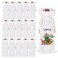 OKBA 15 PCS Sublimation wine gift bag blank Canvas wine bottle bag with drawstring Reusable Wine BagsSuitable for ChristmasWeddings Holiday Party BirthdaysTravel Blind Tastings Home Storage