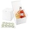 Frantis 15 Pack White Gift Boxes with Lids 6x6x6 Inch Gift Boxes for Treats Candles Mugs Weddings Christmas Bridesmaid Proposals Small Business Packaging Includes Thank You Stickers