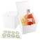 Frantis 15 Pack White Gift Boxes with Lids 6x6x6 Inch Gift Boxes for Treats Candles Mugs Weddings Christmas Bridesmaid Proposals Small Business Packaging Includes Thank You Stickers