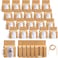Kosiz 36 Pcs Kraft Mug Boxes Sublimation Coffee Mugs Gift Bags with Window Packaging Storage Box for Shipping Selling Wedding Gift Packaging Wrapping for 11oz Mug