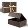 nomacano Luxury Gift Box 13 x 10 x 45 inch Large Brown Gift Box for Presents with Magnetic Lids for Valentines Day