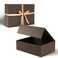 nomacano Luxury Gift Box 13 x 10 x 45 inch Large Brown Gift Box for Presents with Magnetic Lids for Valentines Day