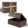 nomacano Luxury Gift Box 13 x 10 x 45 inch Large Brown Gift Box for Presents with Magnetic Lids for Valentines Day