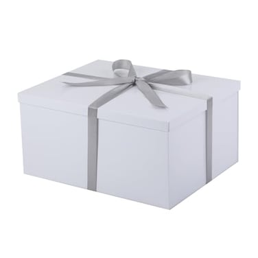 UoeRing 1Pcs White Extra Large gift box with lids 165138 Inches gift boxes for presentsBirthday Box include Ribbon Paper Shred Filler Gift Card Envelopes