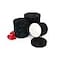 UNIKPACKAGING Premium Quality Round Velvet Flower Box Gift Boxes for Luxury Flower and Gift Arrangements Set of 3 pcs Black