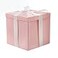 RUSPEPA Medium Birthday Gift Box with Lids Ribbon and Tissue Paper Collapsible Gift Box 1 Pcs 10x10x10 Inches Pink
