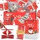 rain bunny Surprise Gift Box Explosion for Money Unique Folding Bouncing Red Envelope Gift Box with Confetti Cash Explosion Luxury for Birthday Anniversary Valentine Proposal 15 Bounces Red Christmas