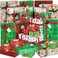 Cholemy 24 Pieces Christmas Gift Boxes with Lids and Red Bows Christmas Gift Wrap Boxes Holiday Present Box 4 Sizes Gift Boxes Shirt Box for Wrapping Xmas Holiday Present