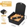 WLUSEAXI 12pack Small Gift Boxes with Lids for Presents 45x45x2 Black Gift Boxes with Ribbons Party Boxes for Packaging Wedding Present Birthday Holiday Galentines Day