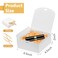 WLUSEAXI 12pack Small Gift Boxes with Lids for Presents 45x45x2 Black Gift Boxes with Ribbons Party Boxes for Packaging Wedding Present Birthday Holiday Galentines Day
