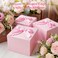 VGOODALL 10PCS Gift Boxes with Ribbon Pink Candy Box with Ribbon Paper Treat Boxes for Wedding Cookie Chocolates Small Gifts