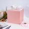 LaRibbons Large Gift Boxes with Lids 10x10x10 Inches Pink Square Foldable Gift Boxes for Valentines Day Birthday Wedding Baby Shower Party All Occasion