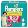 Pampers Diapers Swaddlers 360 Size 4 19 Count up to 100 Leakproof Comfy Dry Fit Designed for Easy Changes Pull On Baby Diaper