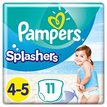 Pampers Splashers Size 45 915 kg Disposable Swim Diapers for Optimal Protection in Water 11 Pieces