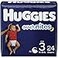HUGGIES Nighttime Baby Diapers Overnites White Size 3 24 Count
