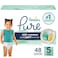 Pampers Pure Baby Diapers Size 5 27 lbs 48 Up to 100 Leakproof Premium Hypoallergenic Soft Diapers
