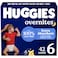 Huggies Overnites Size 6 Overnight Diapers 35 lbs 42 Ct Packaging May Vary