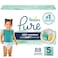Pampers Pure Baby Diapers Size 5 27 lbs 88 Up to 100 Leakproof Premium Hypoallergenic Soft Diapers