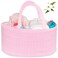 ABenkle Diaper Caddy Organizer Boho Rustic Cotton Rope Nursery Baby Basket Changing Table Organizer for Baby Diaper Storage and Baby Shower