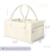 Mr. Pen Mr Pen Baby Diaper Caddy Organizer Beige Medium Nursery Storage Bin and Car Organizer for Diapers and Baby Wipes