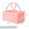Mr. Pen Mr Pen Baby Diaper Caddy Organizer Pink Nursery Storage Bin and Car Organizer for Diapers and Baby Wipes