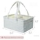 Mr. Pen Mr Pen Baby Diaper Caddy Organizer Patterned Gray Nursery Storage Bin and Car Organizer for Diapers and Baby Wipes
