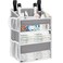 Ofiray-home Ofirayhome Hanging Diaper Organizer for Changing TableCribsCarPlayard or Wall Nursery OrganizationDurable 2Tier Diaper Organizer with Mesh Pockets and Viewable Design Wont Deform Light Gra