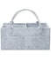 Mr. Pen Mr Pen Baby Diaper Caddy Organizer Gray Large Nursery Storage Bin and Car Organizer for Diapers and Baby Wipes