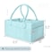 Mr. Pen Mr Pen Baby Diaper Caddy Organizer Light Blue Nursery Storage Bin and Car Organizer for Diapers and Baby Wipes