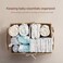 HBlife Diaper Caddy Organizer Large HandWoven Storage Basket for Diapers Baby Essentials Elegant Curved Design Ideal Gift for Baby Shower Registry MustHave