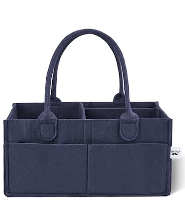 Mr. Pen Mr Pen Baby Diaper Caddy Organizer Navy Blue Nursery Storage Bin and Car Organizer for Diapers and Baby Wipes