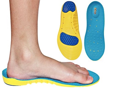 KidSole Childrens Athletic Memory Foam Insoles for Arch Support and Comfort for Active Children 24 CM Kids Size 26