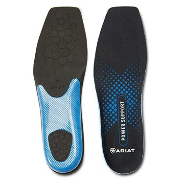 ARIAT Mens Power Support Insole Wide Square Toe Blue 105 W