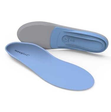 Superfeet AllPurpose Support Medium Arch Insoles Blue for Active Lifestyle with Medium Arch Support JuniorLittle Kid 11513
