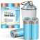 JOYEUX 26 Gallon Small Trash Bags NoTearing Drawstring Mini Garbage Bags for Bathroom Kitchen Beachside Breeze Scent 66 Count