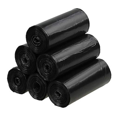 Ramddy 4 Gallon Small Garbage Bags Black Office Kitchen Bathroom Trash Can Liners 150 Count